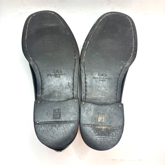 Balenciaga Italian Black Leather Driving Loafer | 9 main image 12